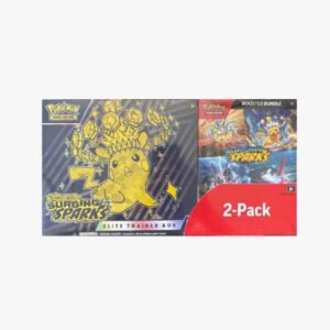 Pokemon Surging Sparks 2-Pack Trainer Box and Booster Bundle - Miscellaneous Cards & Products (MCAP)